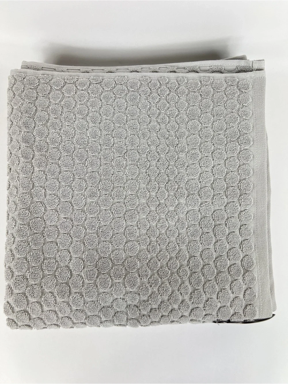 Hotel Balfour Bath Towels Taupe Gray Dotted Soft 100% Turkish Cotton 2 Pc NEW